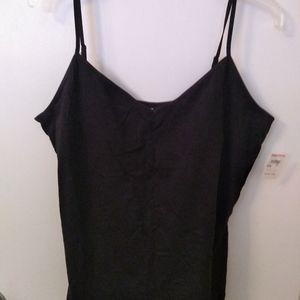 Black camisole with shelf bra XXL